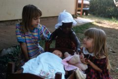 Rene and Jodie with a Swazi baby
