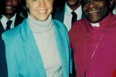 Sherill with Archbishop Desmond Tutu