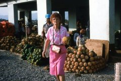 Sherill's Mother at Swazi market